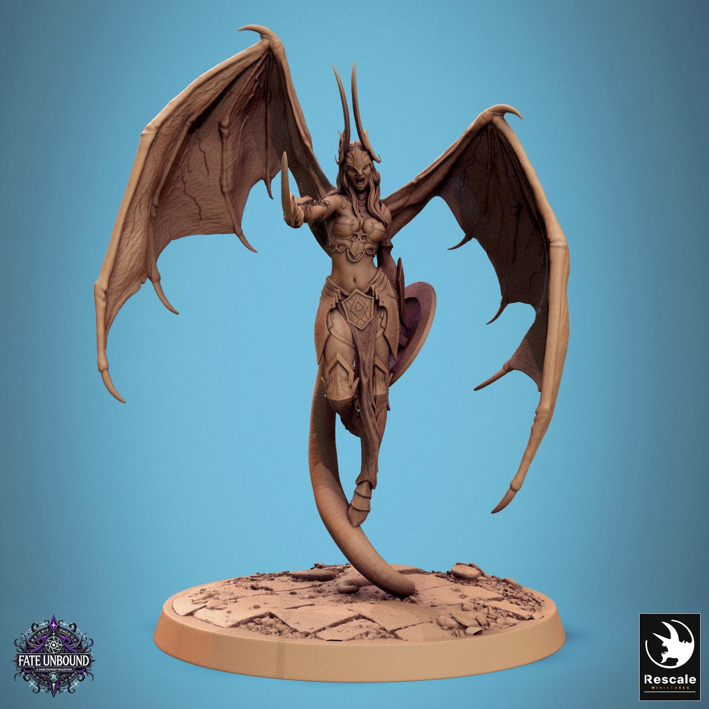 Cambion -  Resin Miniature - Tabletop  miniature - Fantasy Miniature - 32mm - D&D -  Sci-fi Miniature - Papsikel DnD