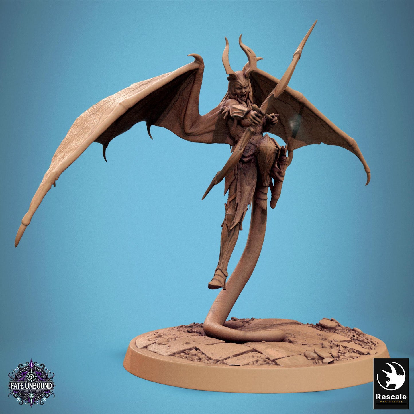 Cambion -  Resin Miniature - Tabletop  miniature - Fantasy Miniature - 32mm - D&D -  Sci-fi Miniature - Papsikel DnD
