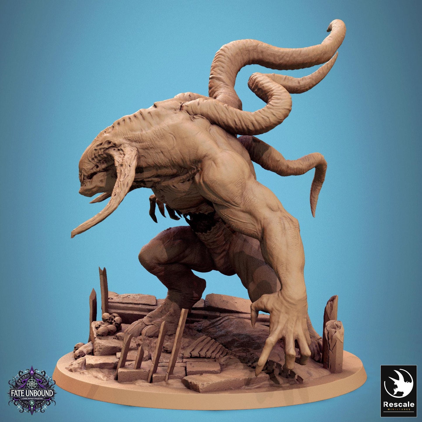 Malgorth -  Resin Miniature - Tabletop  miniature - Fantasy Miniature - 32mm - D&D -  Sci-fi Miniature - Papsikel DnD