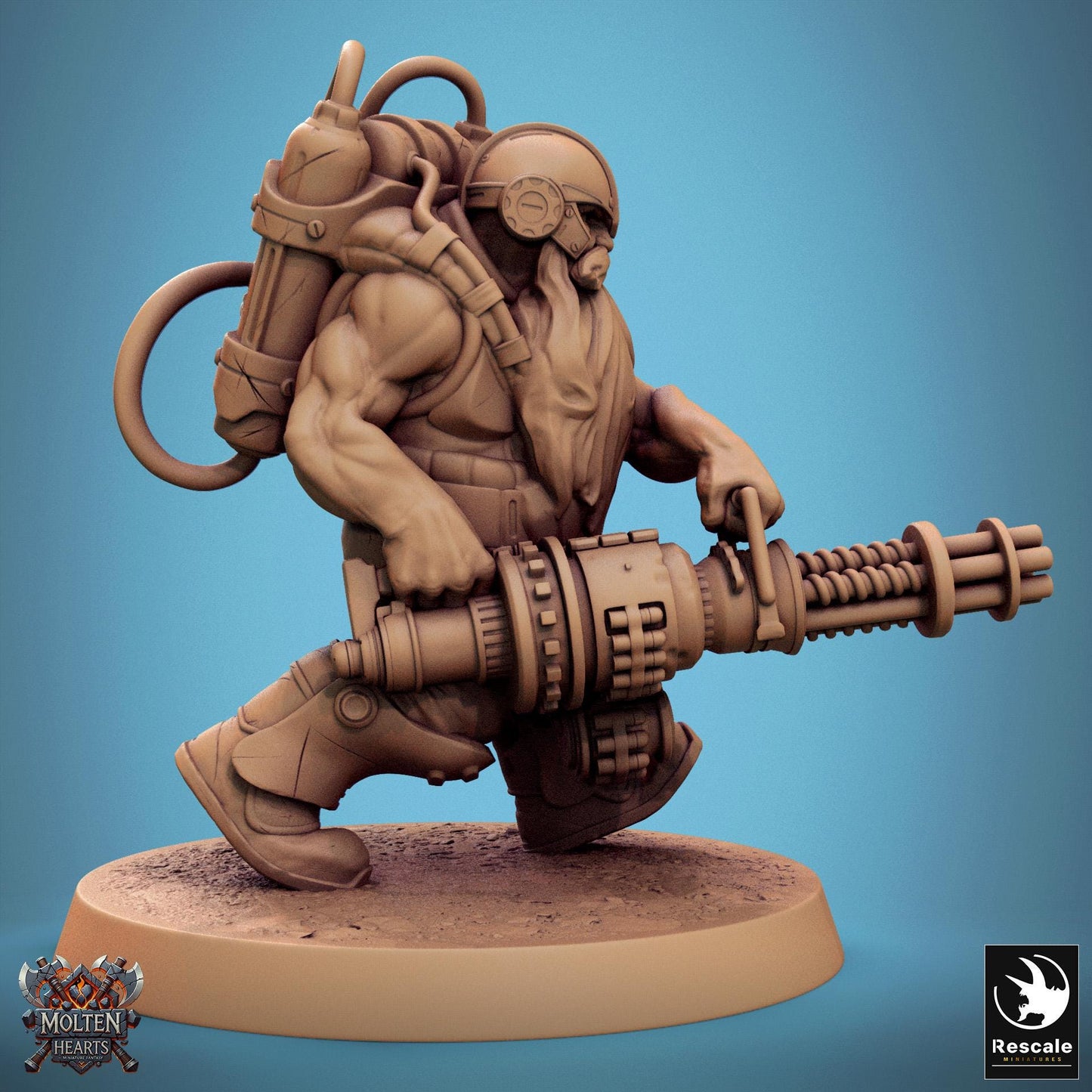 Dwarf Steampunk 1 - Resin Miniature - Tabletop miniature - Fantasy Miniature - 32mm - D&D - Sci-fi Miniature - DnD