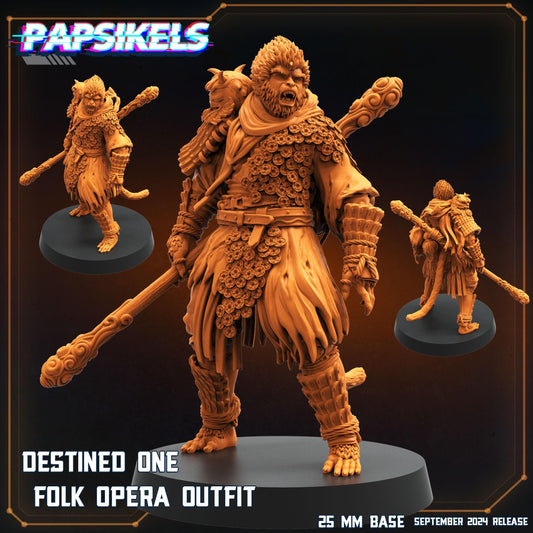DESTINED ONE FOLK -  Resin Miniature - Tabletop  miniature - Fantasy Miniature - 32mm - D&D -  Sci-fi Miniature- Papsikel