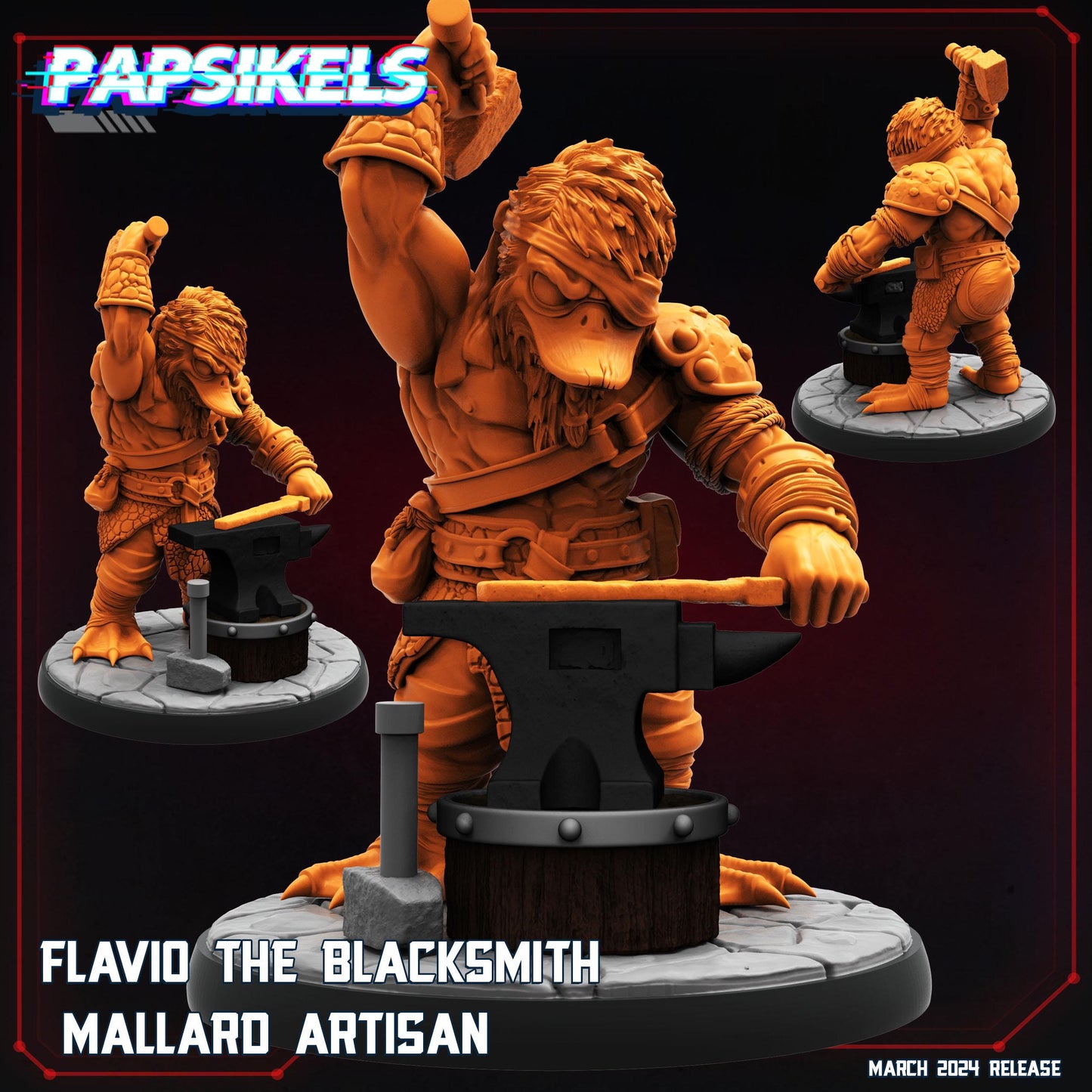Flavio - Resin Miniature - Tabletop miniature - Fantasy Miniature - 32mm - D&D - Sci-fi Miniature- Papsikel