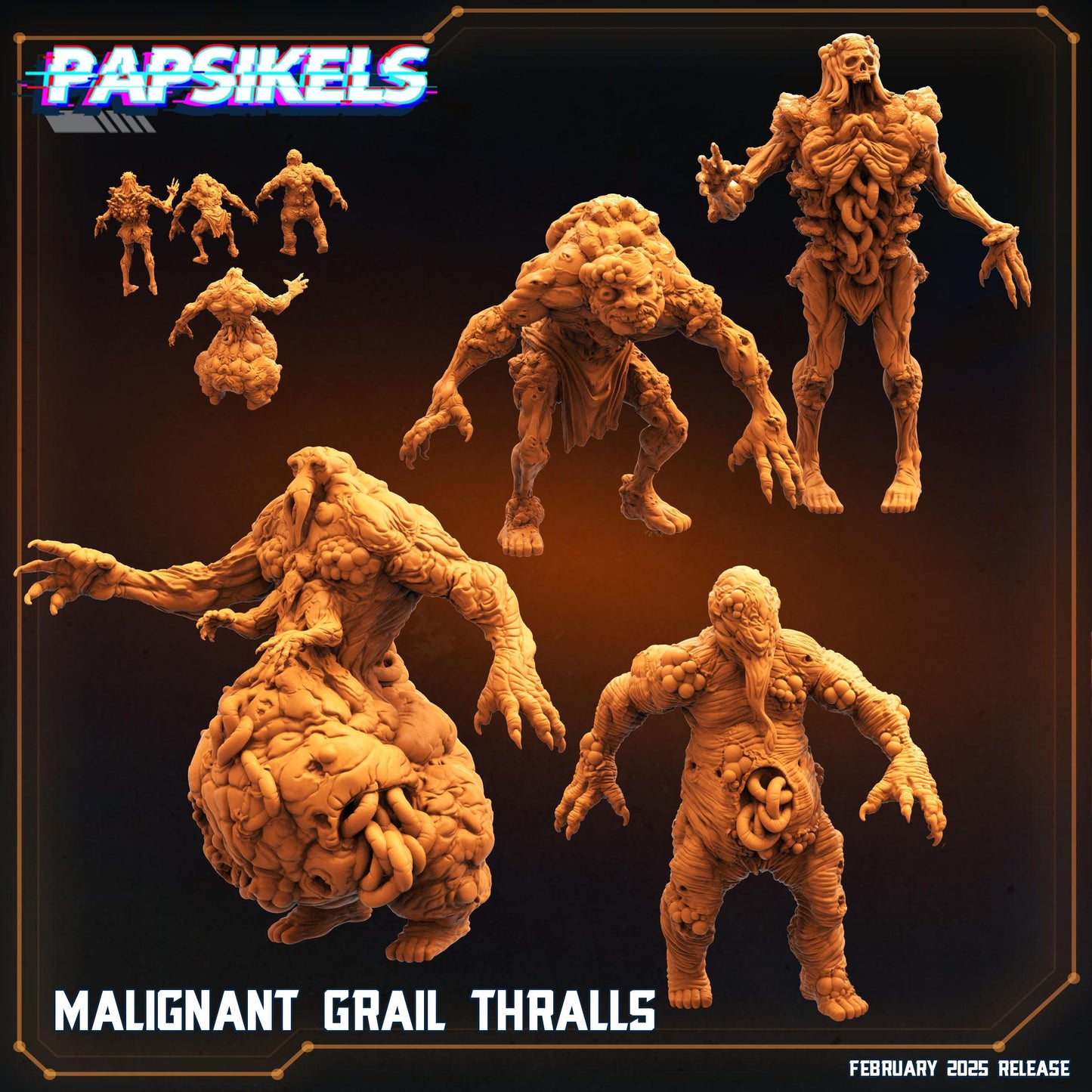 Malignant -  Resin Miniature - Tabletop  miniature - Fantasy Miniature - 32mm - D&D -  Sci-fi Miniature- Papsikel