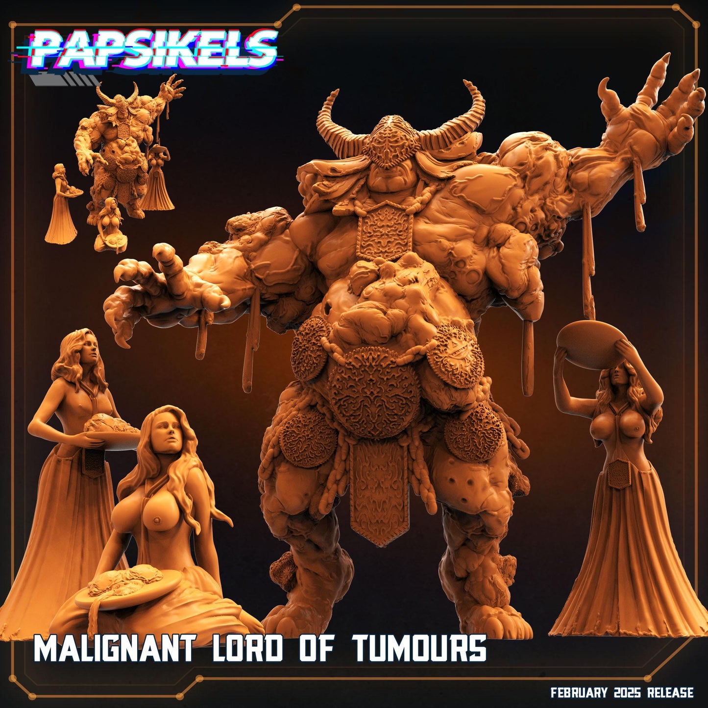Malignant Lord of Tumours -  Resin Miniature - Tabletop  miniature - Fantasy Miniature - 32mm - D&D -  Sci-fi Miniature- Papsikel