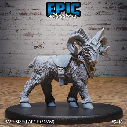 Goats -  Resin Miniature - Tabletop  miniature - Fantasy Miniature - 32mm - D&D -  Sci-fi Miniature