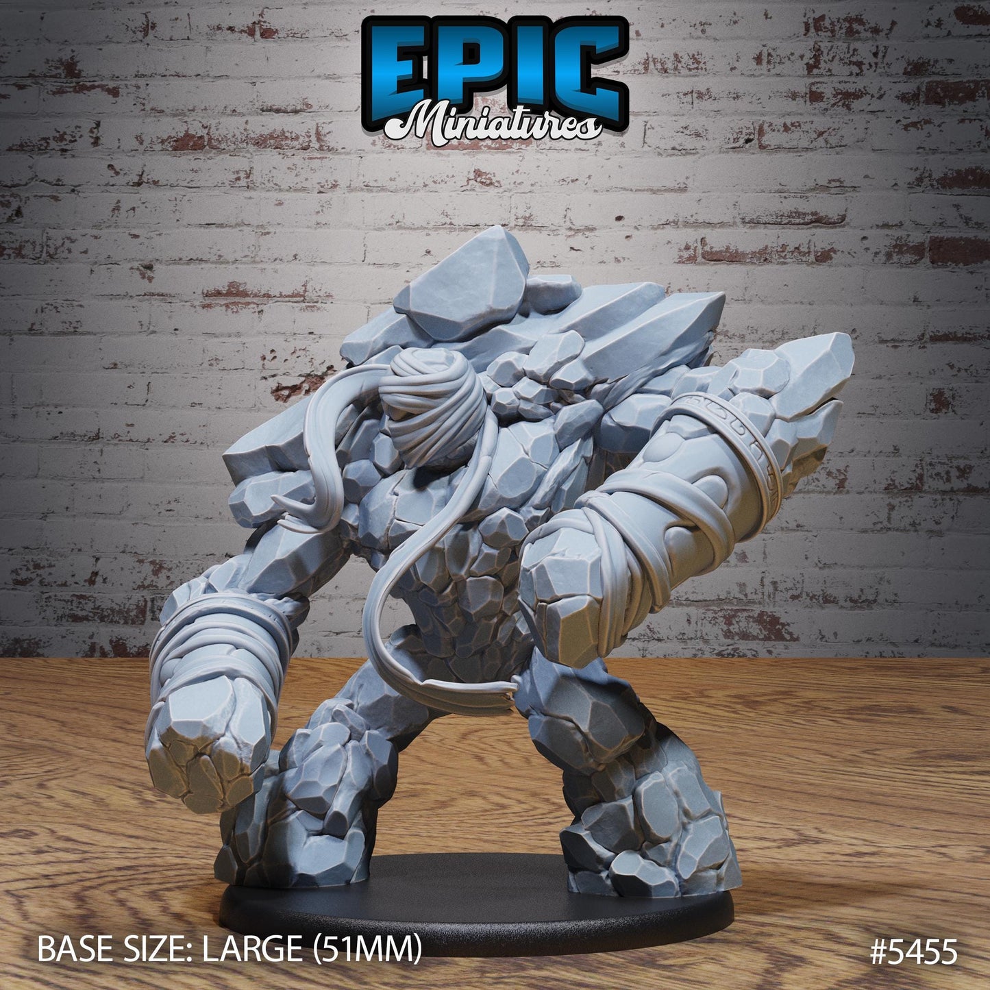 Desert Golem -  Resin Miniature - Tabletop  miniature - Fantasy Miniature - 32mm - D&D -  Sci-fi Miniature