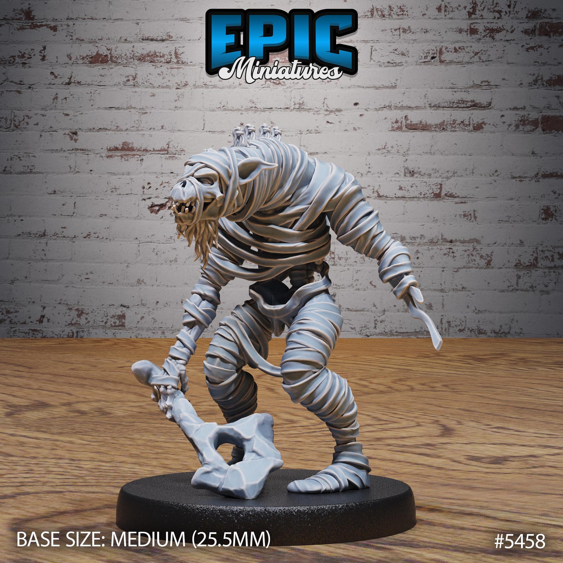 Gnoll Mummy - Resin Miniature - Tabletop miniature - Fantasy Miniature - 32mm - D&D - Sci-fi Miniature
