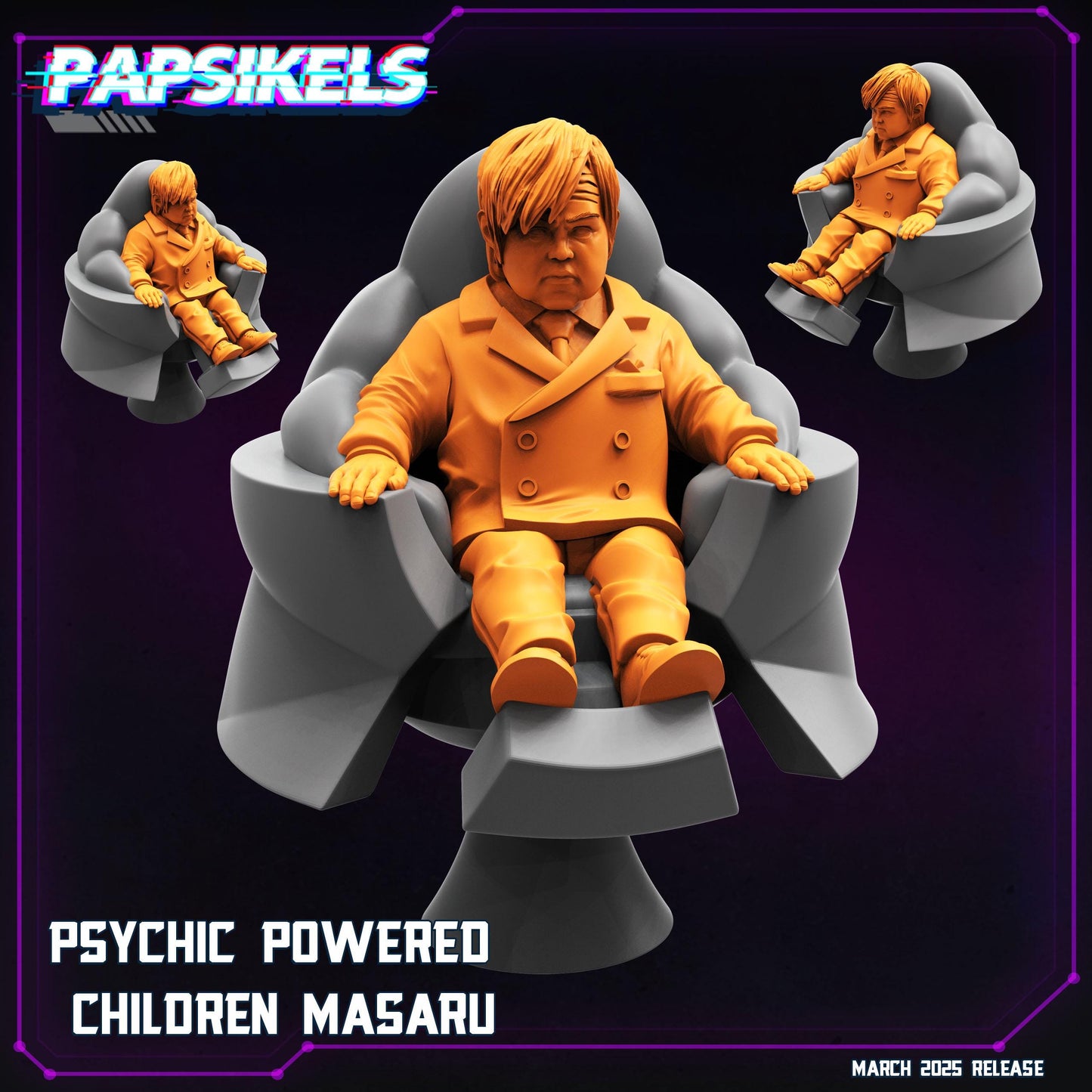 Psychic Childrens - Resin Miniature - Tabletop miniature - Fantasy Miniature - 32mm - D&D - Sci-fi Miniature - Papsikel
