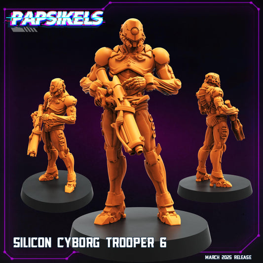 Silicon Cyborg Troopers -  Resin Miniature - Tabletop  miniature - Fantasy Miniature - 32mm - D&D -  Sci-fi Miniature - Papsikel