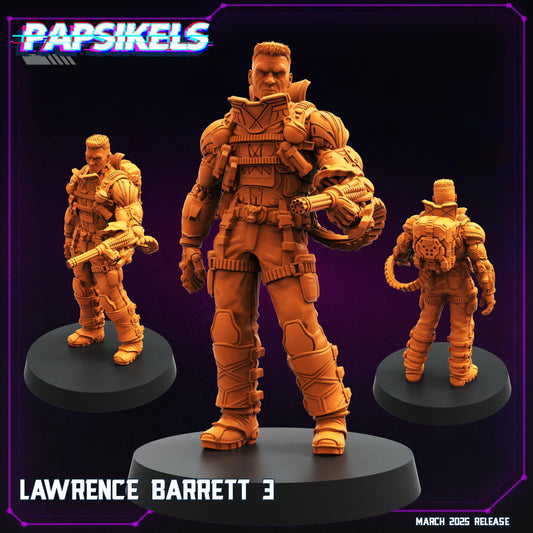 Lawrence Barrett -  Resin Miniature - Tabletop  miniature - Fantasy Miniature - 32mm - D&D -  Sci-fi Miniature - Papsikel