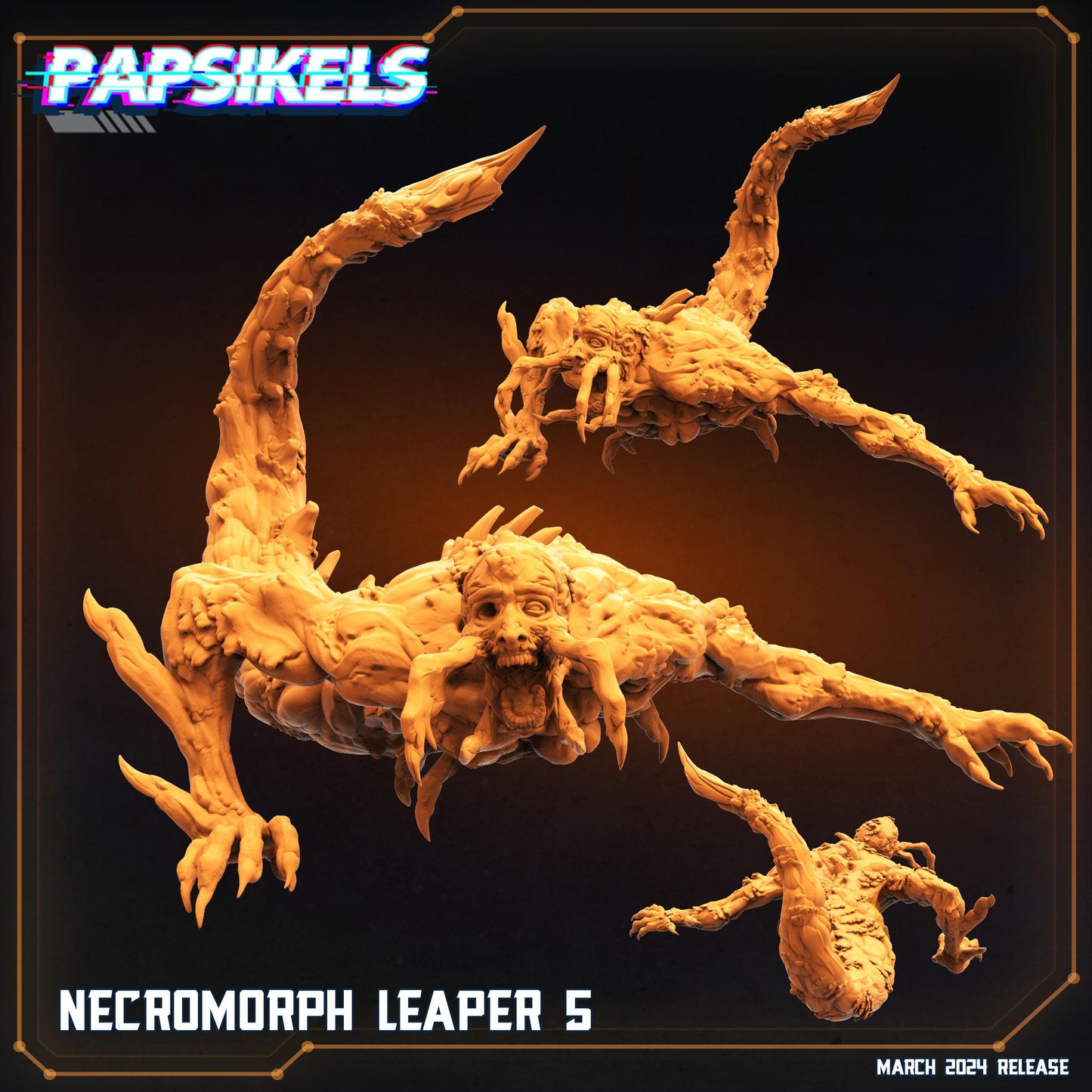 Necromorphs -  Resin Miniature - Tabletop  miniature - Fantasy Miniature - 32mm - D&D -  Sci-fi Miniature - Papsikel