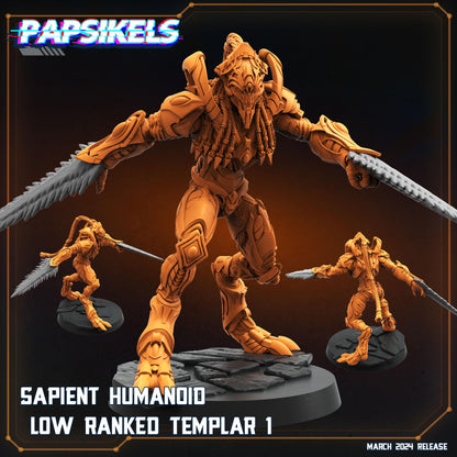 Sapient Humanoids - Resin Miniature - Tabletop miniature - Fantasy Miniature - 32mm - D&D - Sci-fi Miniature - Papsikel