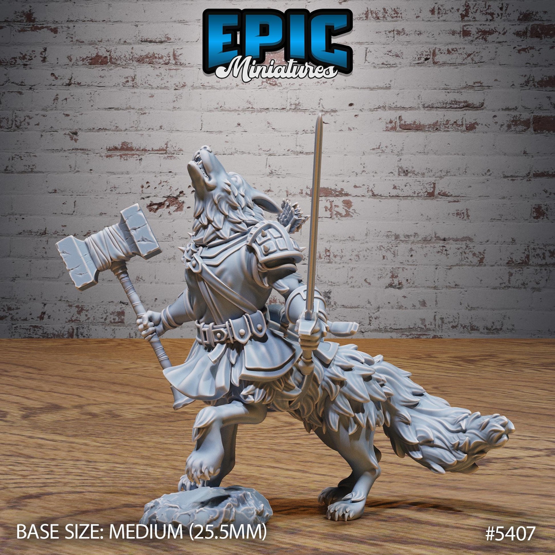 Shepard Dogs - Resin Miniature - Tabletop miniature - Fantasy Miniature - 32mm - D&D - Sci-fi Miniature