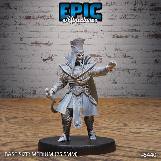 Mummy Lord -  Resin Miniature - Tabletop  miniature - Fantasy Miniature - 32mm - D&D -  Sci-fi Miniature