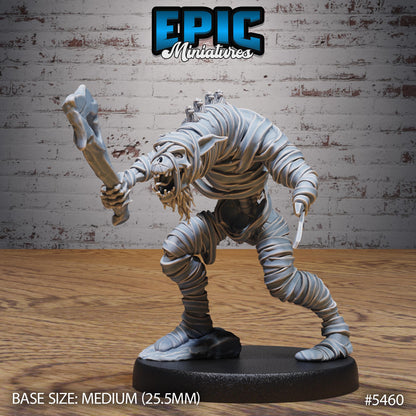 Gnoll Mummy -  Resin Miniature - Tabletop  miniature - Fantasy Miniature - 32mm - D&D -  Sci-fi Miniature