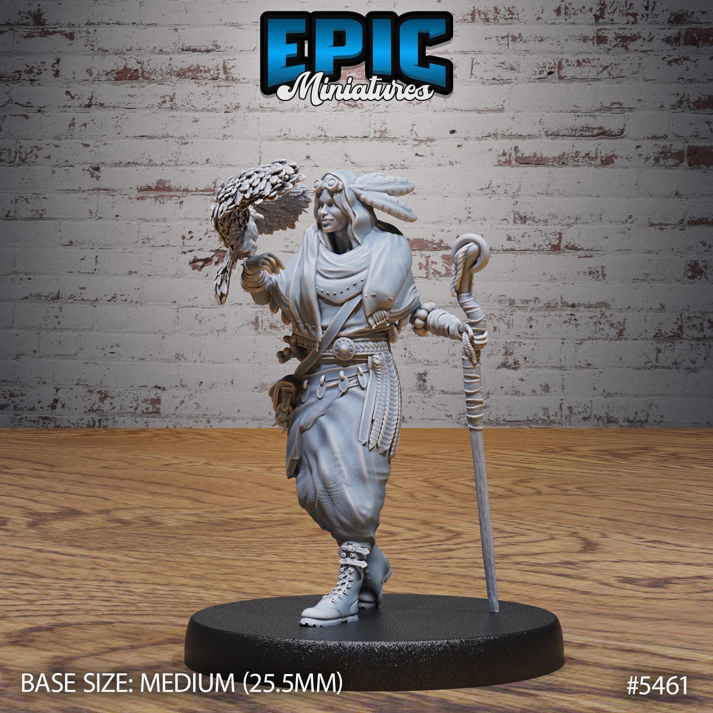 Desert Duid -  Resin Miniature - Tabletop  miniature - Fantasy Miniature - 32mm - D&D -  Sci-fi Miniature