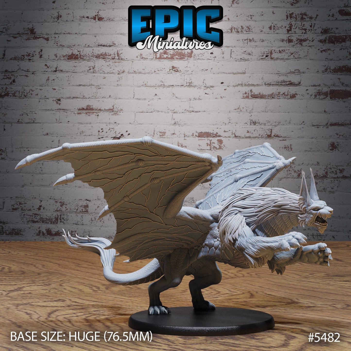 Dragon -  Resin Miniature - Tabletop  miniature - Fantasy Miniature - 32mm - D&D -  Sci-fi Miniature