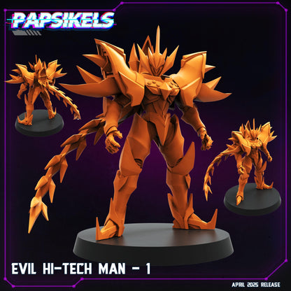Evil Hi Tech Man -  Resin Miniature - Tabletop  miniature - Fantasy Miniature - 32mm - D&D -  Sci-fi Miniature - Papsikel