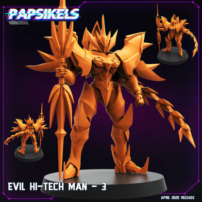 Evil Hi Tech Man -  Resin Miniature - Tabletop  miniature - Fantasy Miniature - 32mm - D&D -  Sci-fi Miniature - Papsikel