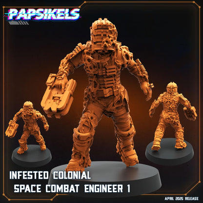 Infested colonial - Resin Miniature - Tabletop miniature - Fantasy Miniature - 32mm - D&D - Sci-fi Miniature - Papsikel
