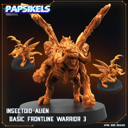 Insectoid Basic frontline warrior -  Resin Miniature - Tabletop  miniature - Fantasy Miniature - 32mm - D&D -  Sci-fi Miniature - Papsikel