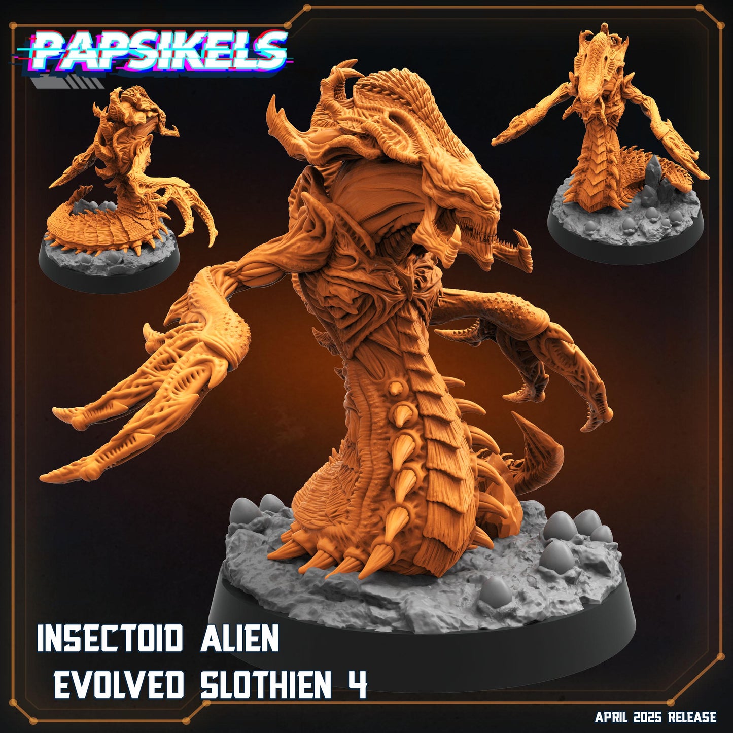 Infested Alien Evolved -  Resin Miniature - Tabletop  miniature - Fantasy Miniature - 32mm - D&D -  Sci-fi Miniature - Papsikel