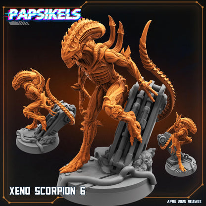 Xeno Scorpions -  Resin Miniature - Tabletop  miniature - Fantasy Miniature - 32mm - D&D -  Sci-fi Miniature - Papsikel