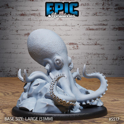Octopus - Resin Miniature - Tabletop miniature - Fantasy Miniature - 32mm - D&D - Sci-fi Miniature - Rescale