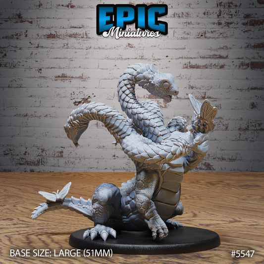 Baby Hydra - Resin Miniature - Tabletop miniature - Fantasy Miniature - 32mm - D&D - Sci-fi Miniature - Rescale