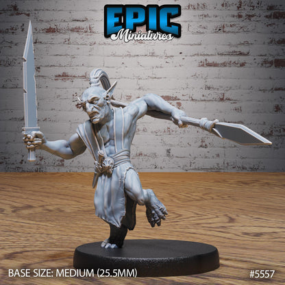 Goblins Rage -  Resin Miniature - Tabletop  miniature - Fantasy Miniature - 32mm - D&D -  Sci-fi Miniature - Rescale