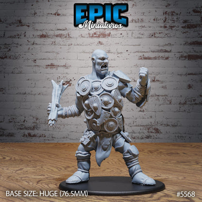 Shield Hill Giant -  Resin Miniature - Tabletop  miniature - Fantasy Miniature - 32mm - D&D -  Sci-fi Miniature - Rescale