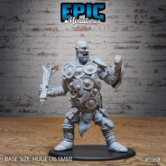 Shield Hill Giant - Resin Miniature - Tabletop miniature - Fantasy Miniature - 32mm - D&D - Sci-fi Miniature - Rescale