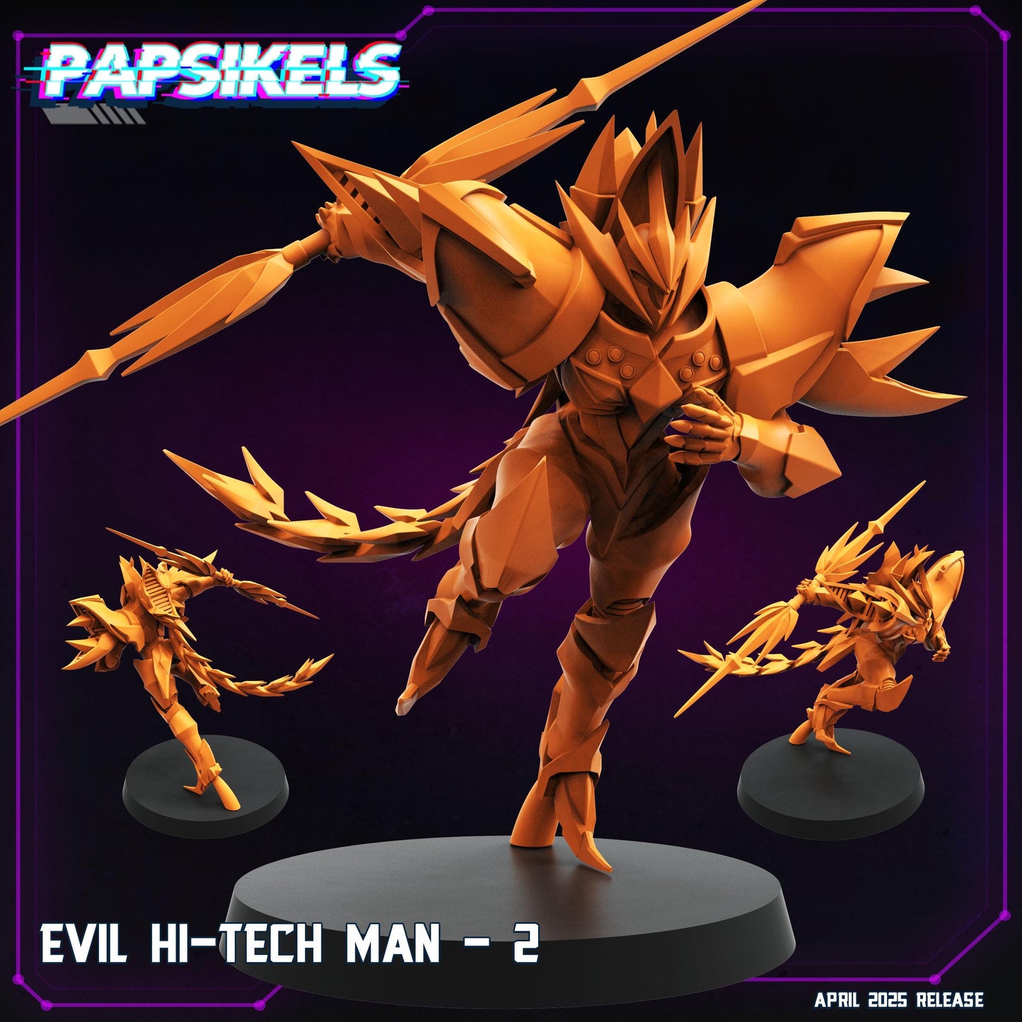 Evil Hi Tech Man -  Resin Miniature - Tabletop  miniature - Fantasy Miniature - 32mm - D&D -  Sci-fi Miniature - Papsikel