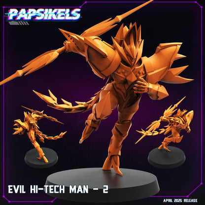 Evil Hi Tech Man -  Resin Miniature - Tabletop  miniature - Fantasy Miniature - 32mm - D&D -  Sci-fi Miniature - Papsikel