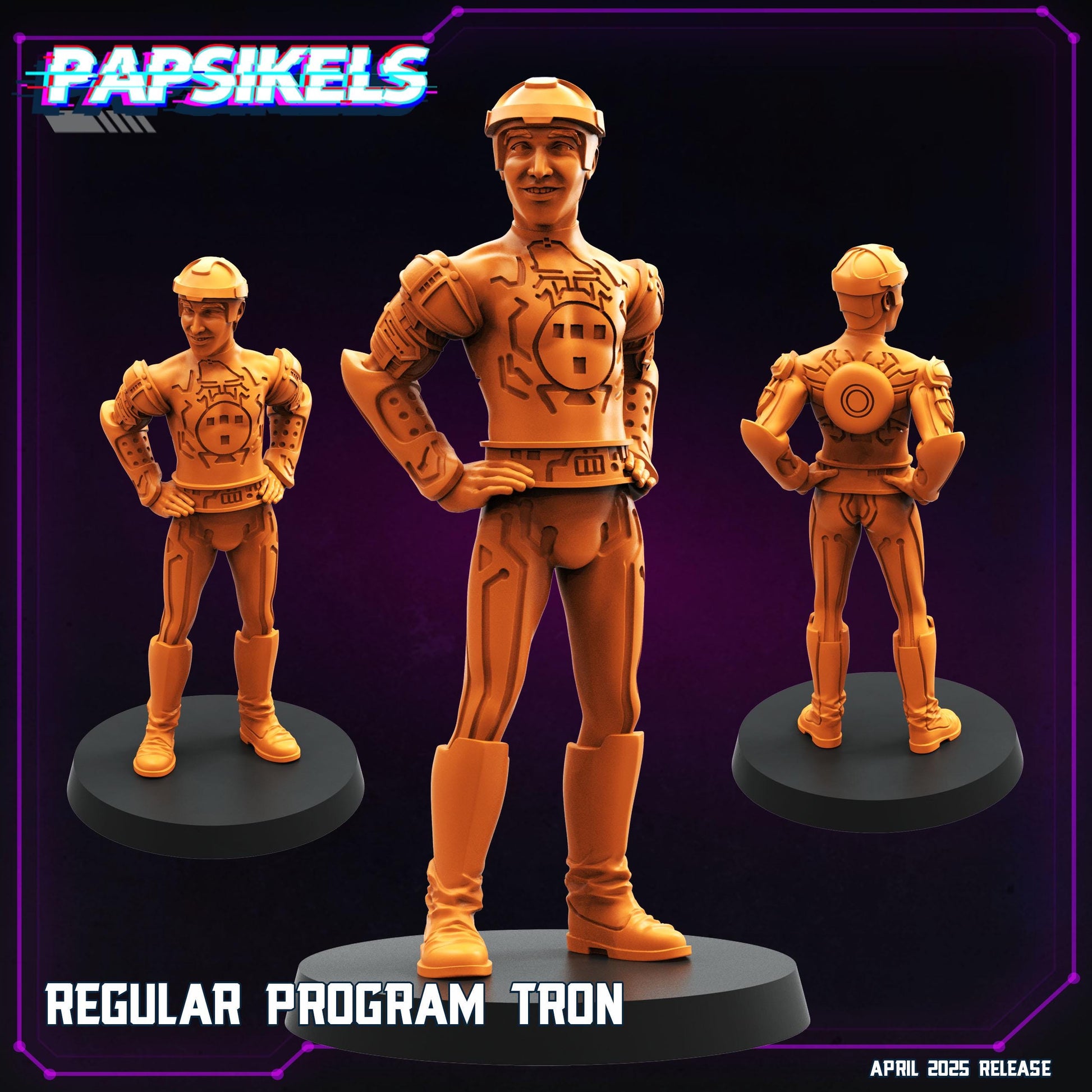 Tron - Resin Miniature - Tabletop miniature - Fantasy Miniature - 32mm - D&D - Sci-fi Miniature - Papsikel