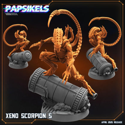 Xeno Scorpions - Resin Miniature - Tabletop miniature - Fantasy Miniature - 32mm - D&D - Sci-fi Miniature - Papsikel