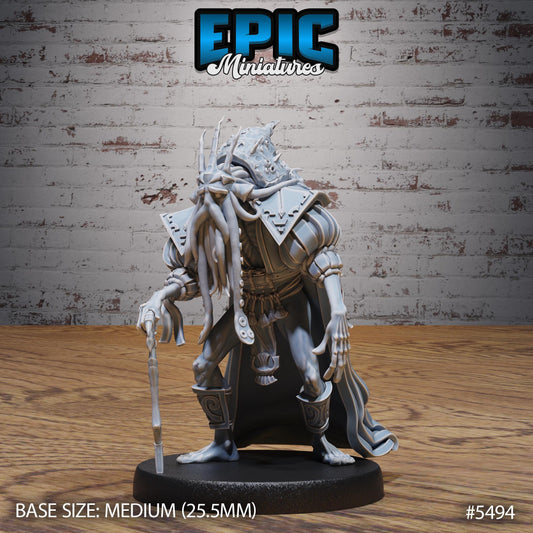 Fishfolk - Resin Miniature - Tabletop miniature - Fantasy Miniature - 32mm - D&D - Sci-fi Miniature - Rescale