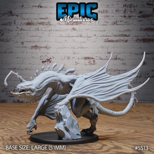 Angel Drake -  Resin Miniature - Tabletop  miniature - Fantasy Miniature - 32mm - D&D -  Sci-fi Miniature - Rescale