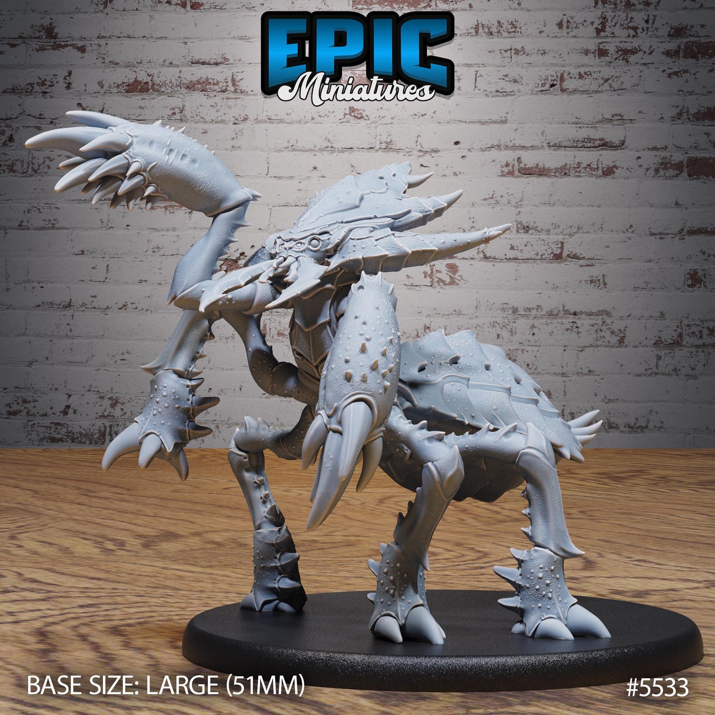 Ankheg -  Resin Miniature - Tabletop  miniature - Fantasy Miniature - 32mm - D&D -  Sci-fi Miniature - Rescale