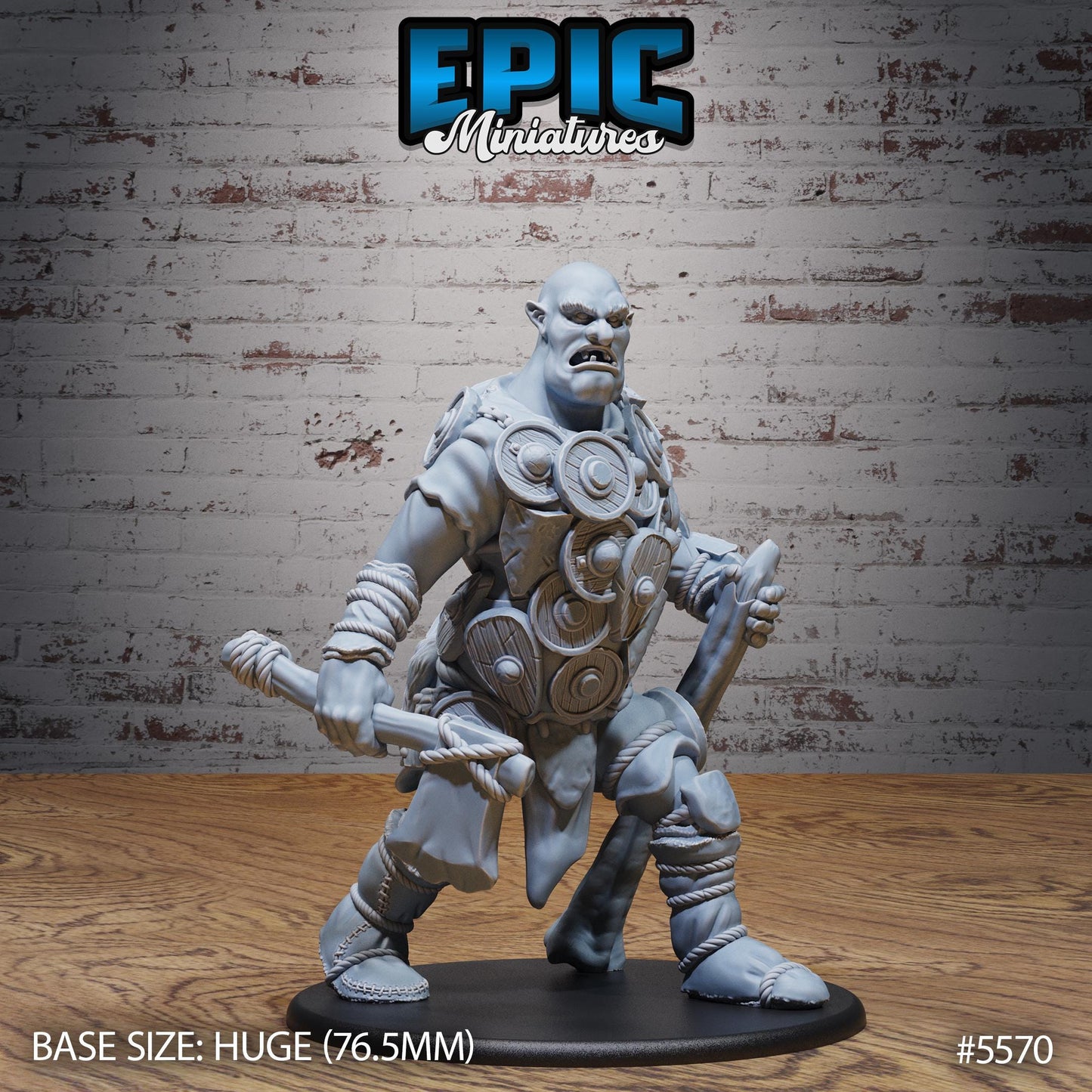 Shield Hill Giant -  Resin Miniature - Tabletop  miniature - Fantasy Miniature - 32mm - D&D -  Sci-fi Miniature - Rescale