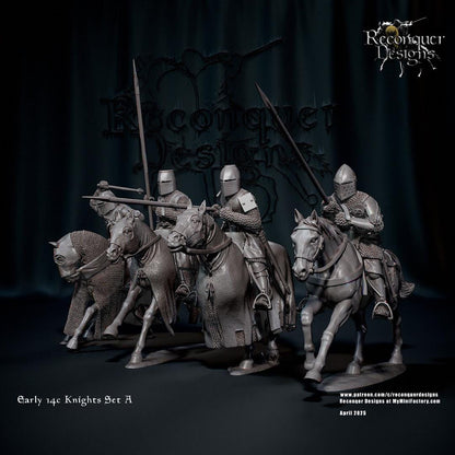 Early Knights - Resin Miniature - Tabletop miniature - Medieval Miniature - 28mm