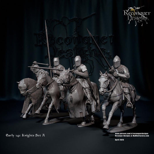 Early Knights - Resin Miniature - Tabletop miniature - Medieval Miniature - 28mm
