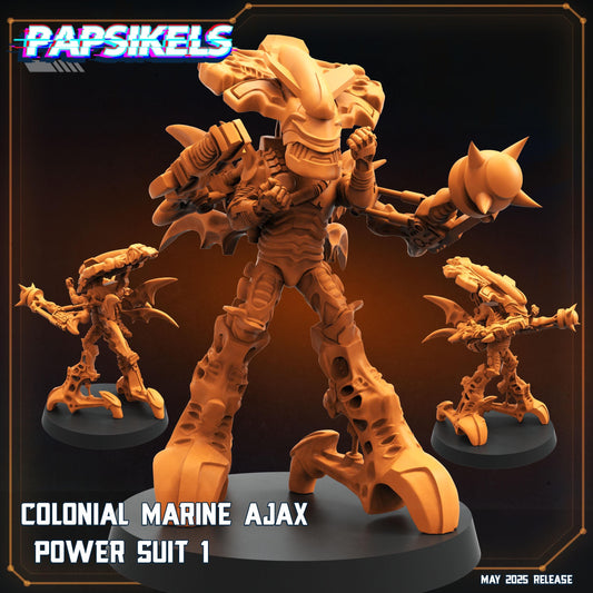 Colonial Marine ajax -  Resin Miniature - Tabletop  miniature - Fantasy Miniature - 32mm - D&D -  Sci-fi Miniature- Papsikel