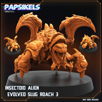 Insectoid alien evolved slug - Resin Miniature - Tabletop miniature - Fantasy Miniature - 32mm - D&D - Sci-fi Miniature- Papsikel