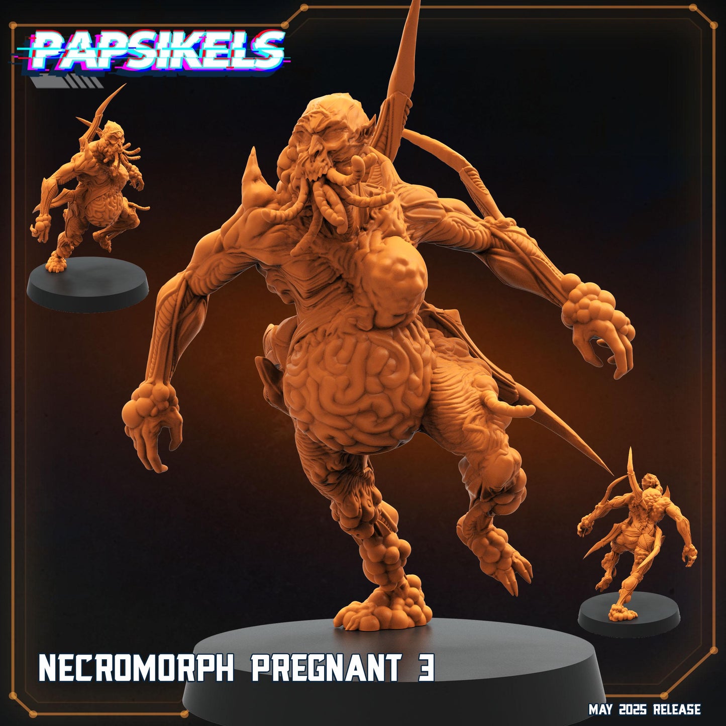 Necromorphs - Resin Miniature - Tabletop miniature - Fantasy Miniature - 32mm - D&D - Sci-fi Miniature- Papsikel