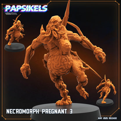 Necromorphs - Resin Miniature - Tabletop miniature - Fantasy Miniature - 32mm - D&D - Sci-fi Miniature- Papsikel