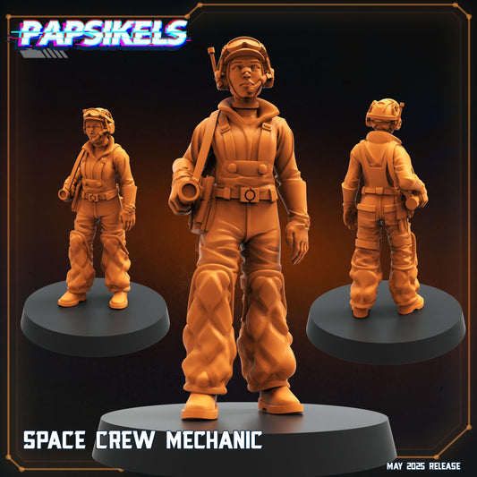 Space Crew - Resin Miniature - Tabletop miniature - Fantasy Miniature - 32mm - D&D - Sci-fi Miniature- Papsikel