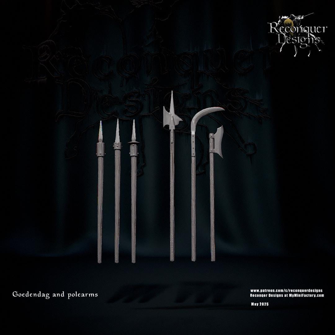 Scottish Pikeman -  Resin Miniature - Tabletop  miniature - Medieval Miniature