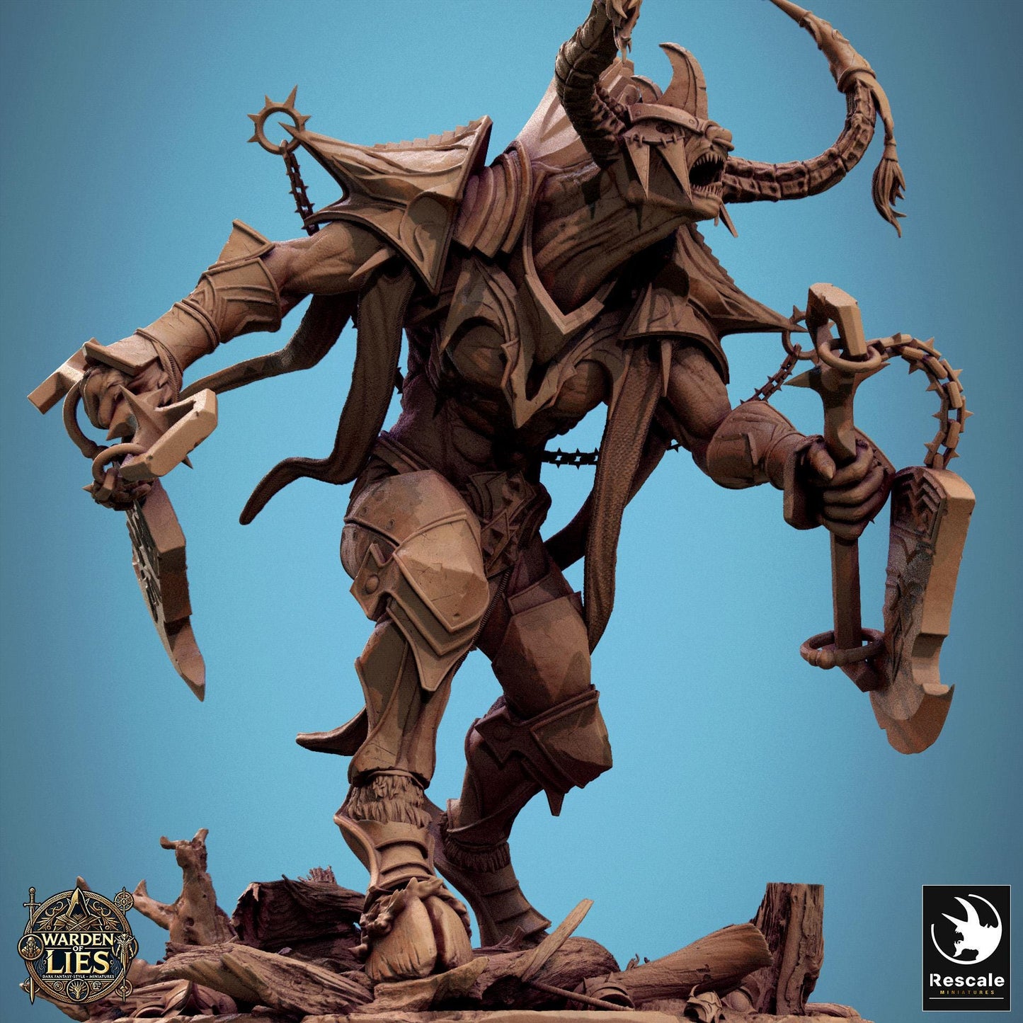 Aiabus  - Hollowed -  Resin Miniature - Tabletop  miniature - Fantasy Miniature - 32mm - D&D -  Sci-fi Miniature - Rescale DnD