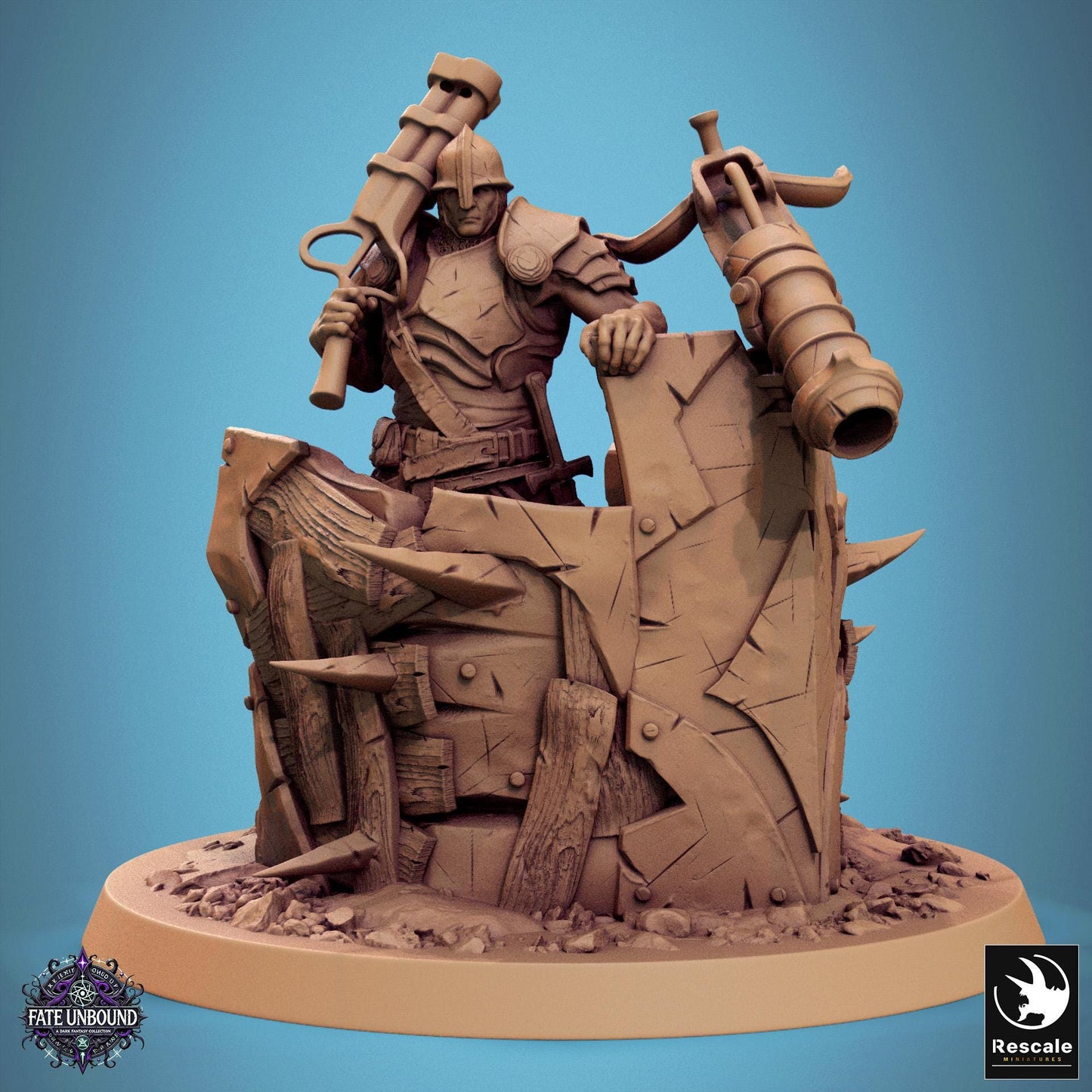 Knights of Valour  - Hollowed -  Resin Miniature - Tabletop  miniature - Fantasy Miniature - 32mm - D&D -  Sci-fi Miniature - Rescale DnD